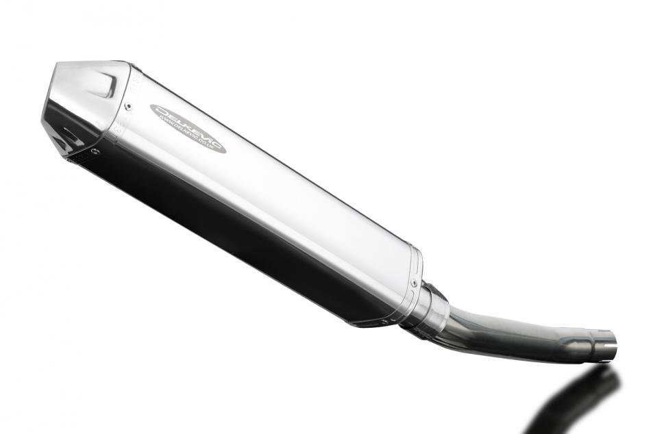 Suzuki GS500E GS500F 1989-2009 Echappement KIT-Silencieux 420mm Tri-Ovale Inox