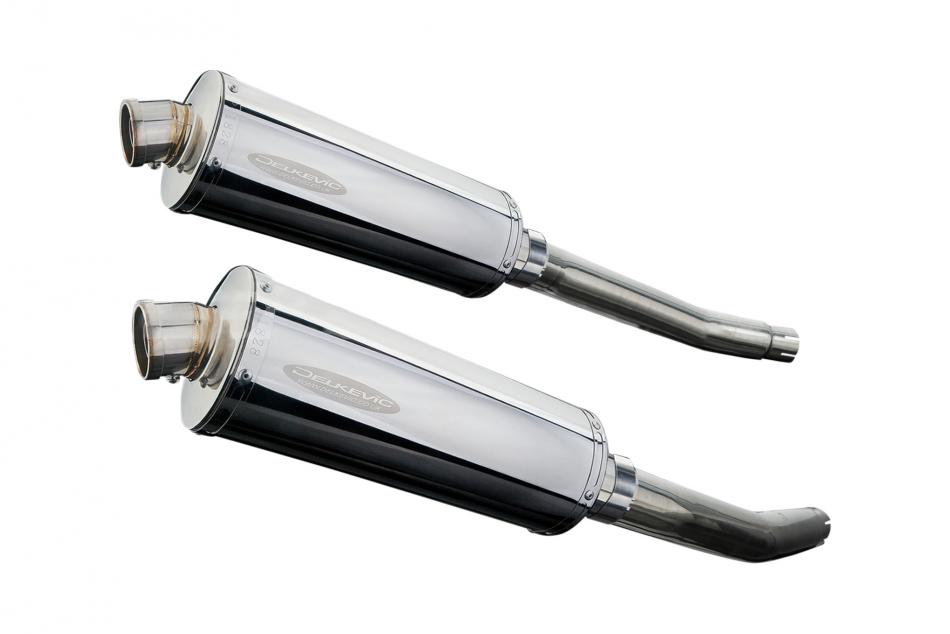 SUZUKI GSX1300R HAYABUSA 2008-19 Echappement Silencieux 350mm Ovale Inox