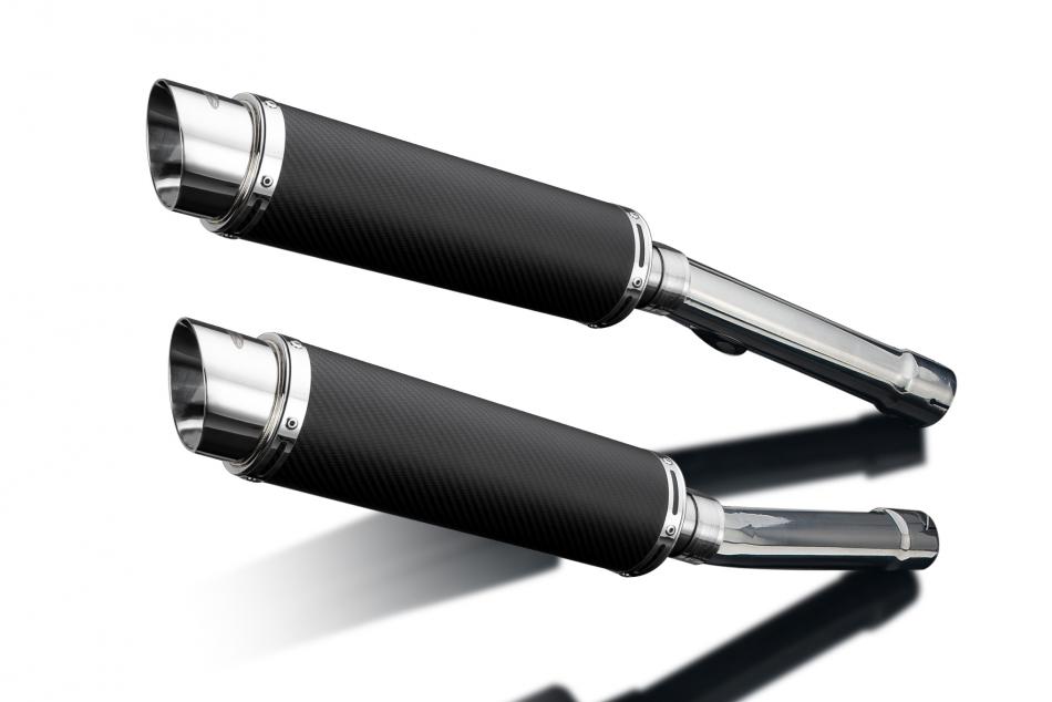 HONDA CBR1100XX BLACKBIRD 96-09 Echappement Silencieux 350mm Rond Carbone