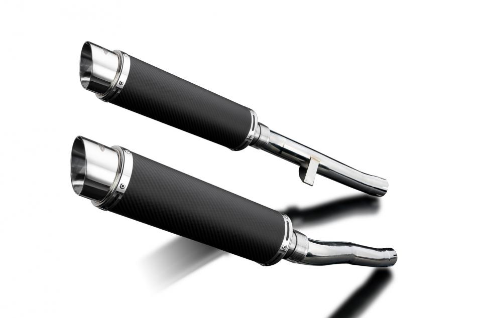 SUZUKI GSX1400 2001-2004 Echappement Silencieux 350mm Rond Carbone