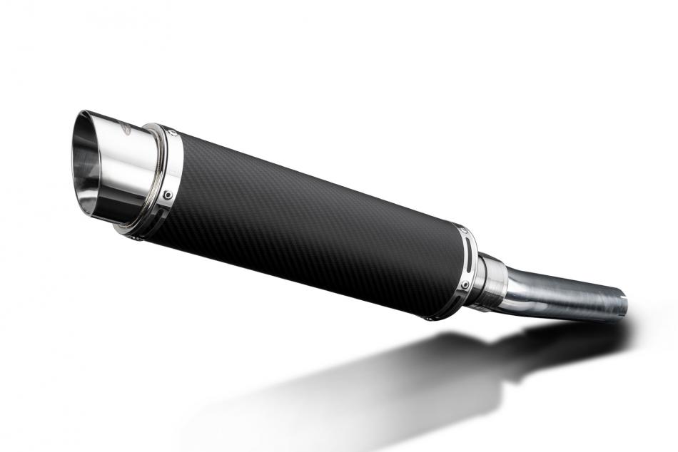 HONDA CBF600N CBF600S 2004-2007 Echappement Silencieux 350mm Rond Carbone