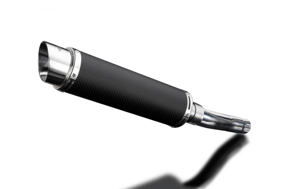 Triumph Speed Triple 955i 02-04 Echappement KIT-Silencieux 350mm Ronde Carbone