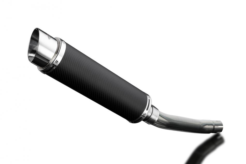 Suzuki GS500E GS500F 1989-2009 Echappement KIT-Silencieux 350mm Rond Carbone