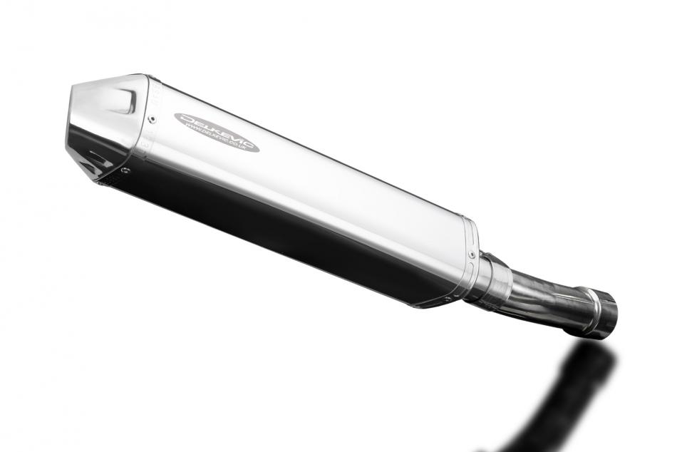 Kawasaki ER5 1996-2007 Echappement KIT-Silencieux 420mm Tri-Ovale Inox