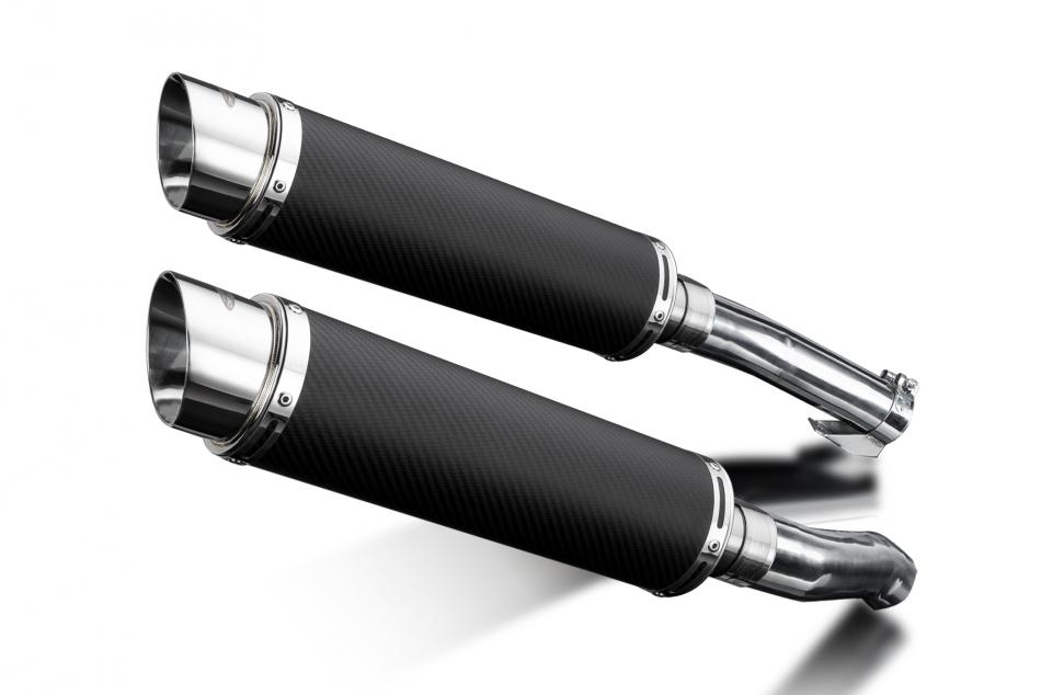 KAWASAKI Z1000SX ABS 2010-2019 Echappement Silencieux 350mm Rond Carbone