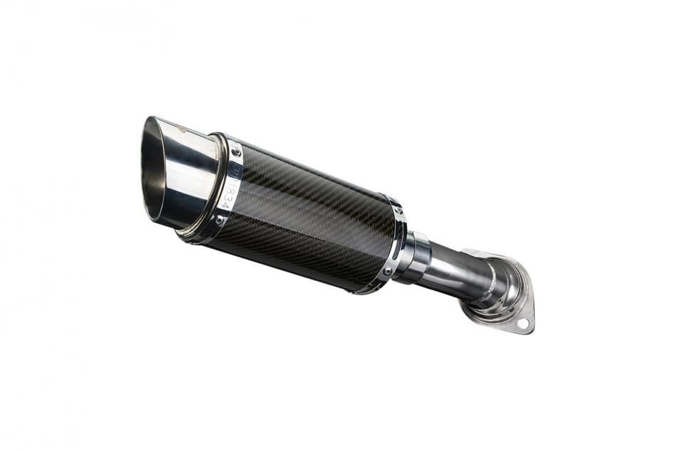 HONDA VFR750 1990-1993 Echappement Silencieux 200mm Rond Carbone PISTE