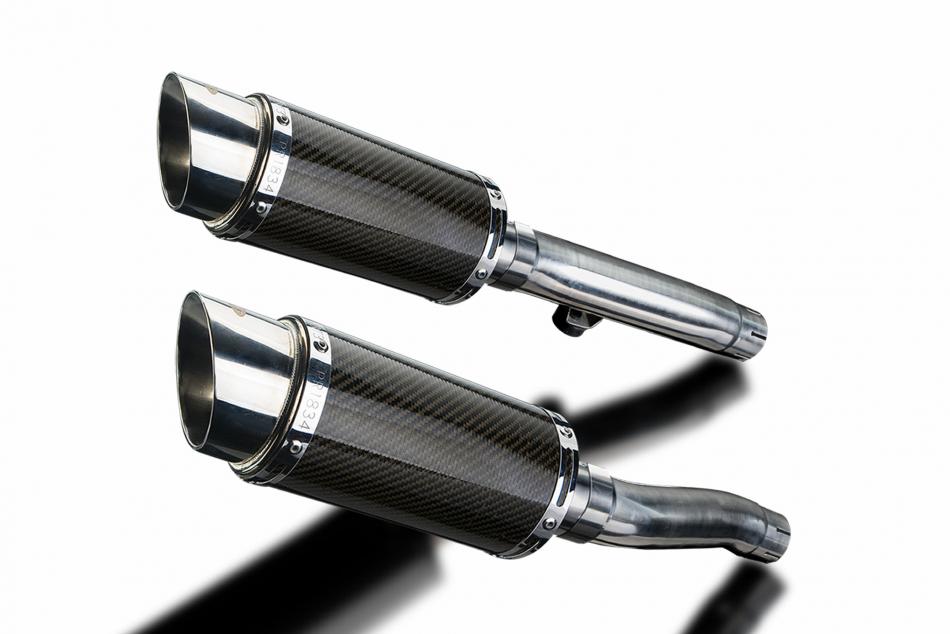 TRIUMPH Trident Sprint 900 94-97 Echappement Pot 200mm Rond Carbone PISTE