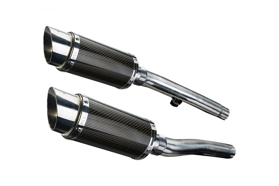 TRIUMPH Trident 750/900 91-93 Echappement Silencieux 200mm Rond Carbone PISTE