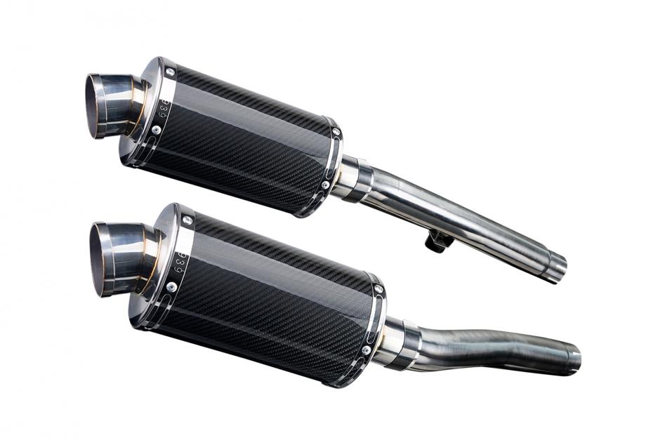 TRIUMPH Trident 750 900 1991-93 Echappement Silencieux 225mm Ovale Carbone PISTE