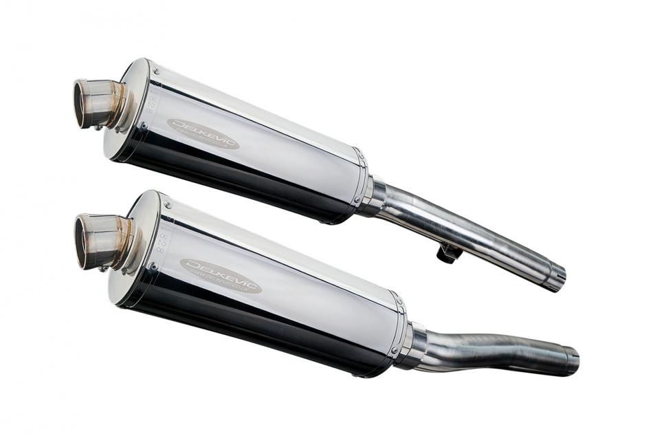 TRIUMPH TRIDENT 750 900 1991-93 Echappement Silencieux 350mm Ovale Inox