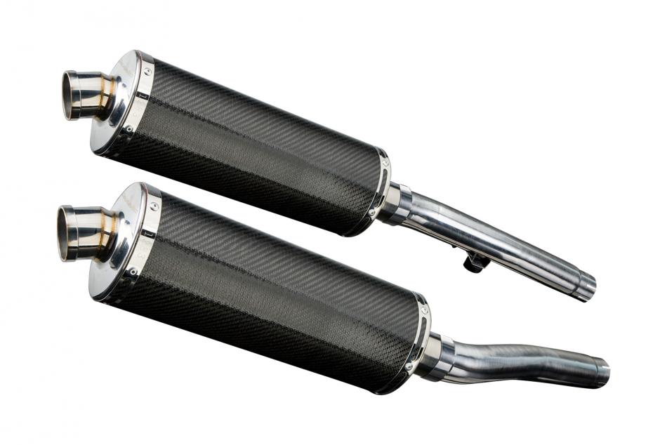 TRIUMPH TRIDENT 750 900 1991-1993 Echappement Silencieux 350mm Ovale Carbone