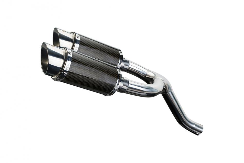 YAMAHA MT03 MT-03 2005-15 Echappement Silencieux 200mm Rond Carbone PISTE