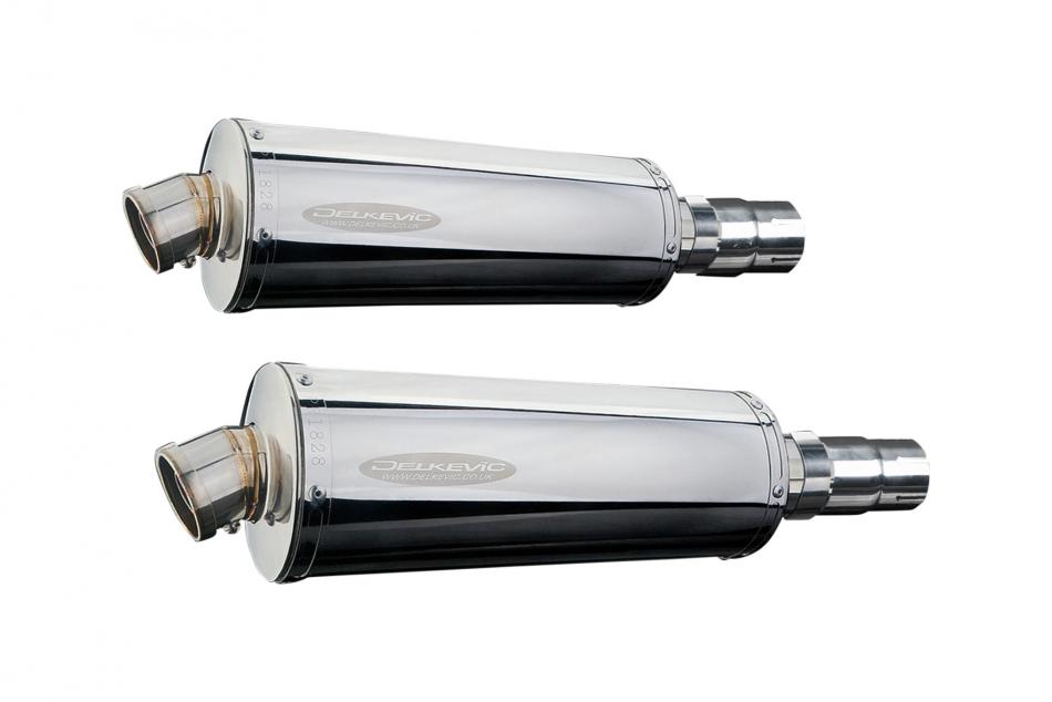 TRIUMPH LEGEND 900 1998-2001 Echappement Silencieux 350mm Ovale Inox