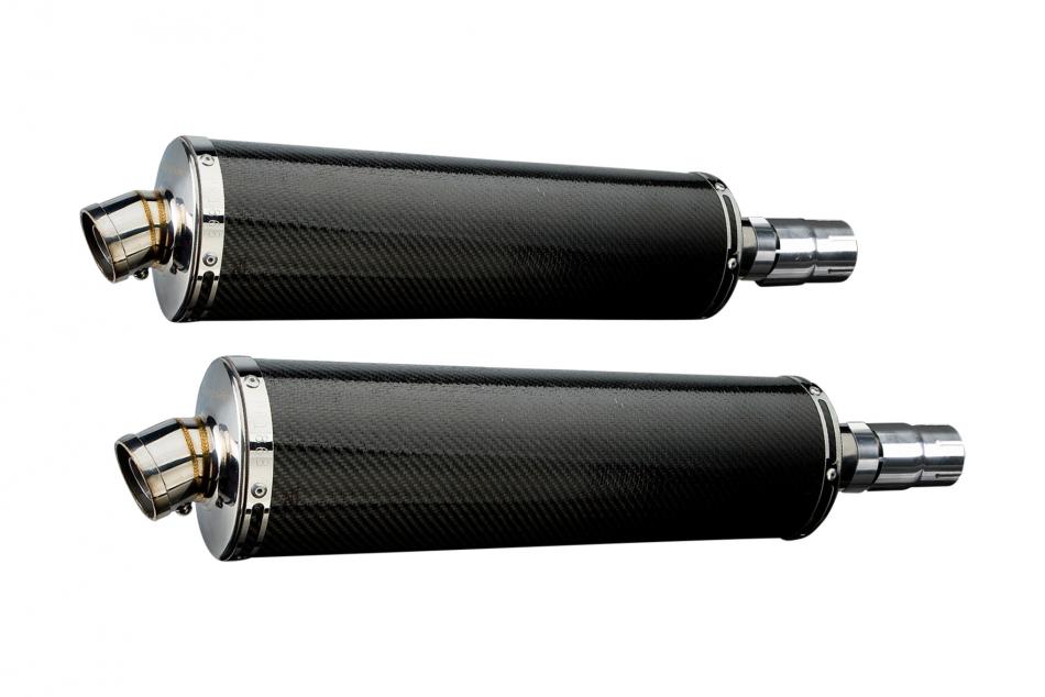 TRIUMPH LEGEND 900 1998-2001 Echappement Silencieux 450mm Ovale Carbone