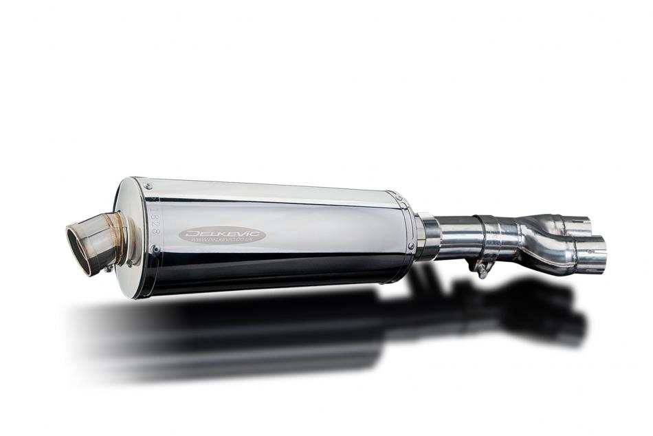 HONDA NTV600 NTV650 REVERE 88-99 Echappement Silencieux 350mm Ovale Inox