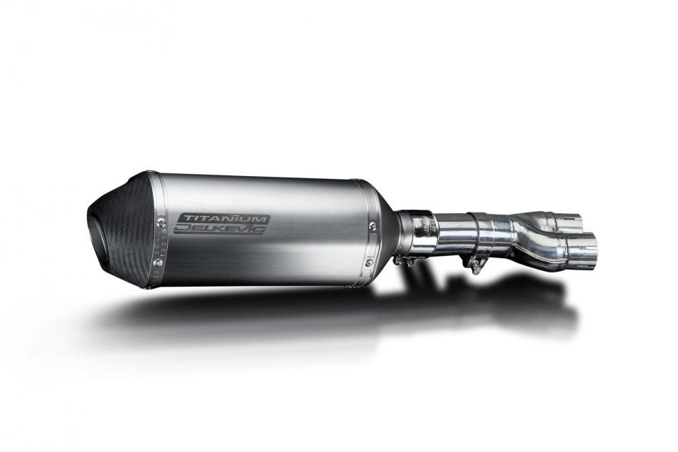 Honda NTV600 NTV650 Revere 88-89 Echappement KIT-Silencieux 260mm X-Ovale Titane