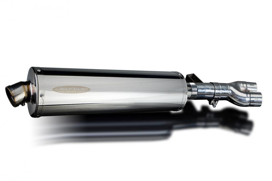 HONDA NT400 BROS NT650HAWK 1988-1992 Echappement Silencieux 450mm Ovale Inox