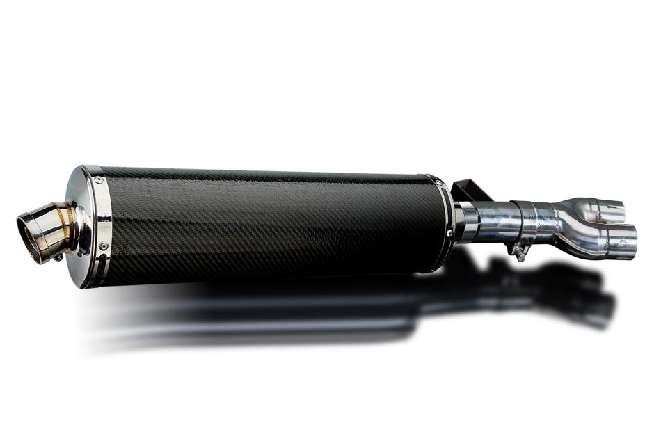 HONDA NT400 BROS NT650HAWK 88-92 Echappement Silencieux 450mm Ovale Carbone