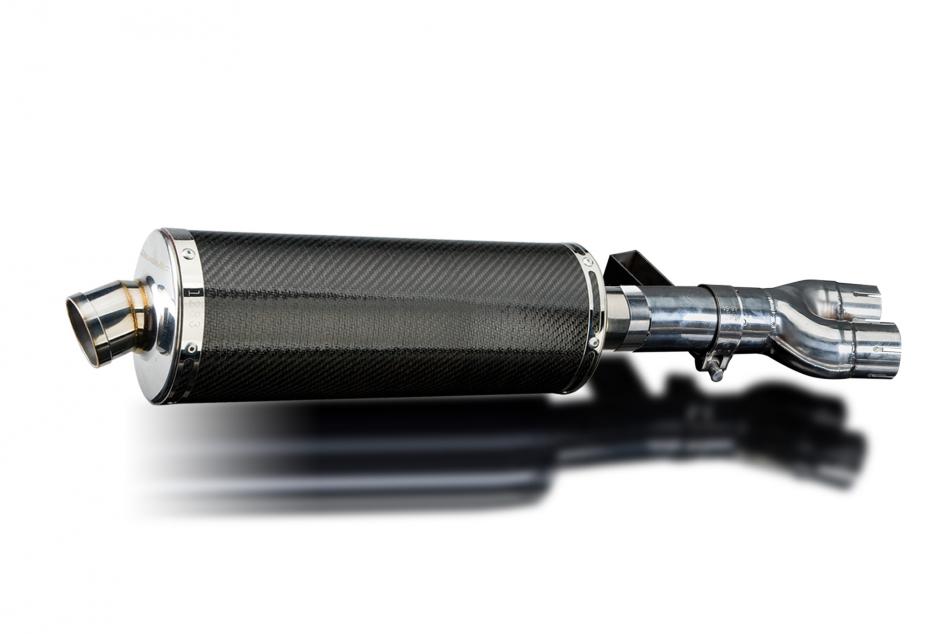 HONDA NT400 BROS NT650HAWK 1988-1992 Echappement Silencieux 350mm Ovale Carbone