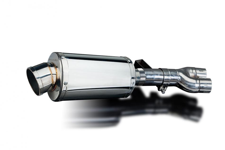 HONDA NT400 BROS NT650 HAWK 1988-1992 Echappement Pot 225mm Ovale Inox PISTE