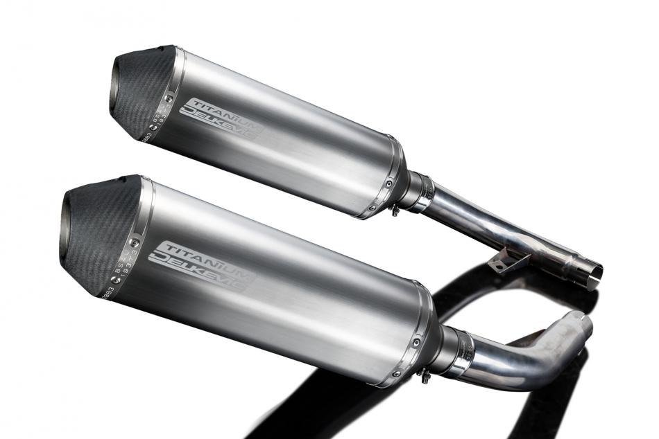 HONDA CBF1000/GT/ABS 2006-2011 Echappement Silencieux 2x 343mm X-Ovale Titane