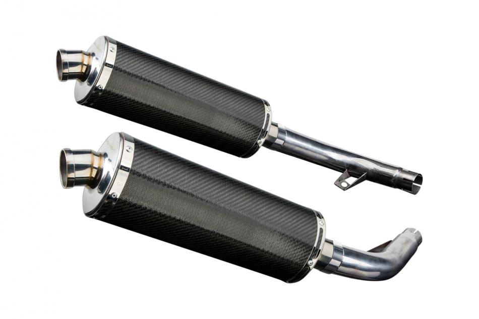 HONDA CBF1000 GT ABS 2006-2011 Echappement Silencieux 2x350mm Ovale Carbone