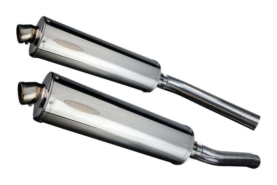 KAWASAKI KLV1000 2004-2005 Echappement Silencieux 450mm Ovale Inox