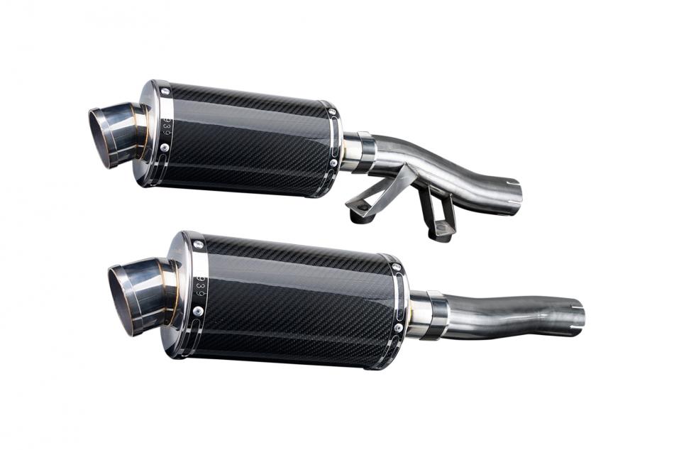 KAWASAKI GTR1000 CONCOURS 1986-06 Echappement Silencieux 225 Ovale Carbone PISTE