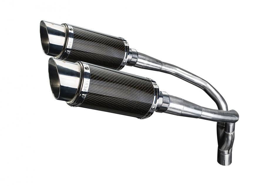 HONDA CB900F HORNET 01-09 Echappement HAUT Silencieux 200mm Rond Carbone PISTE