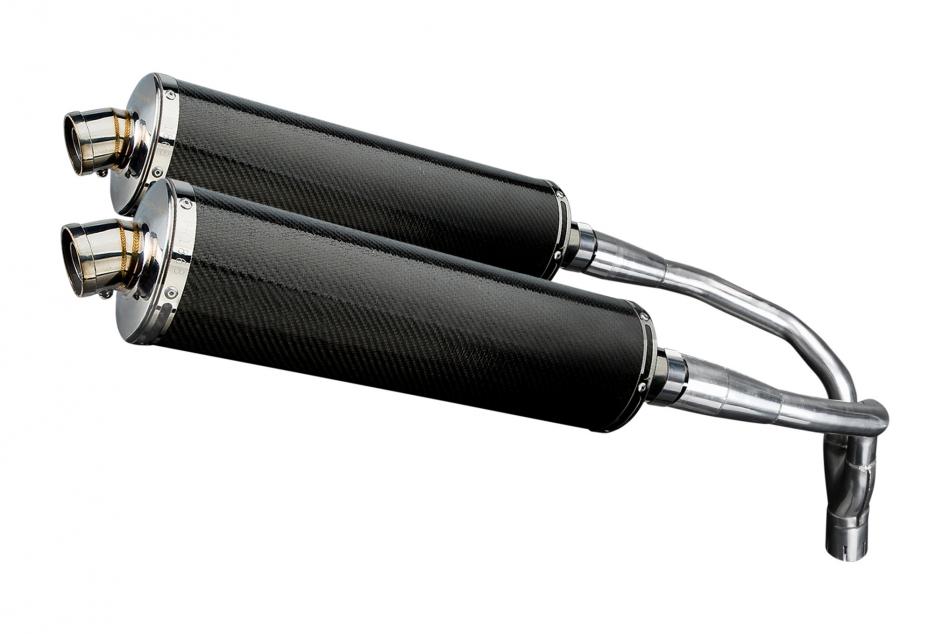 HONDA CB900F HORNET 01-09 Echappement HAUT Silencieux 450mm Ovale Carbone