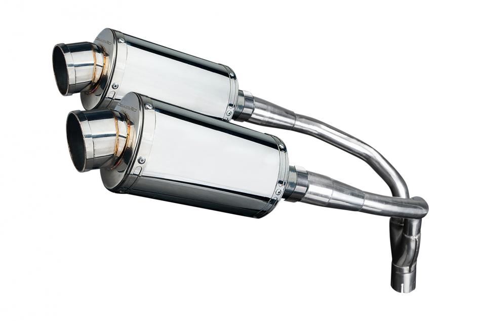 HONDA CB900F HORNET 2001-2009 Echappement HAUT Silencieux 225 Ovale Inox PISTE