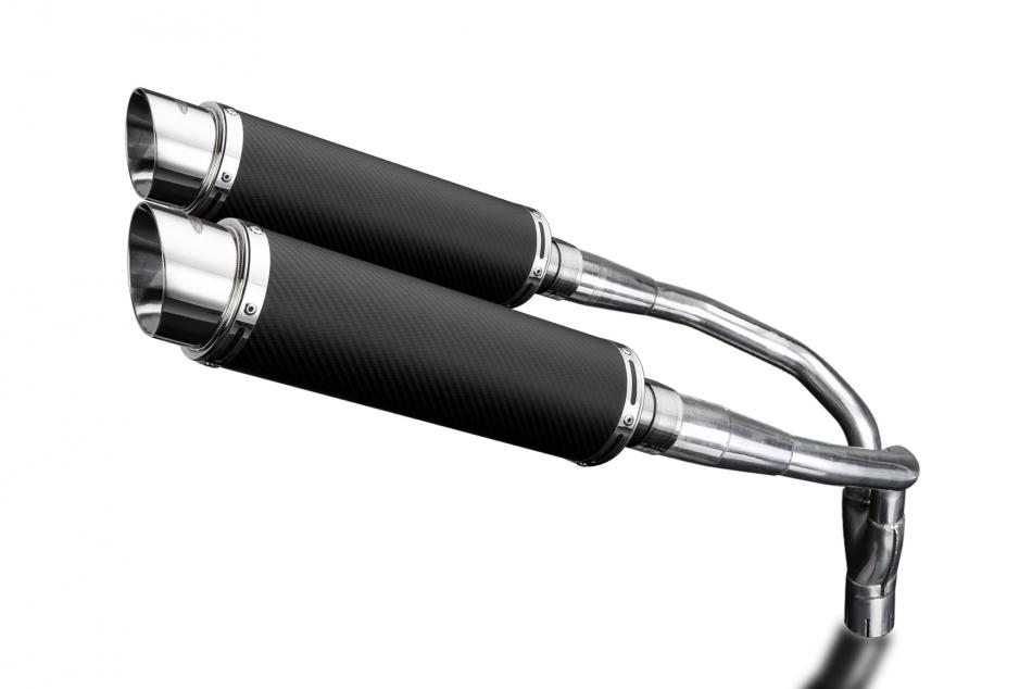 HONDA CB900F HORNET 01-09 Echappement HAUT Silencieux 350mm Rond Carbone