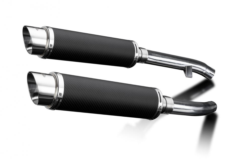 YAMAHA FJR1300 2001-2005 Echappement Silencieux 350mm Rond Carbone