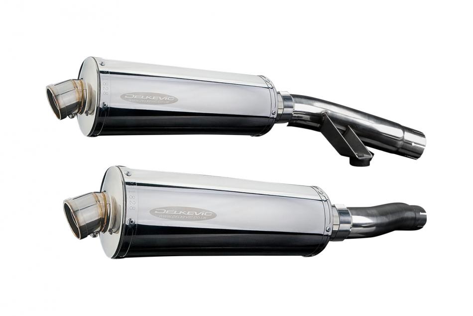 TRIUMPH TROPHY 900 1996-2002 Echappement Silencieux 350mm Ovale Inox
