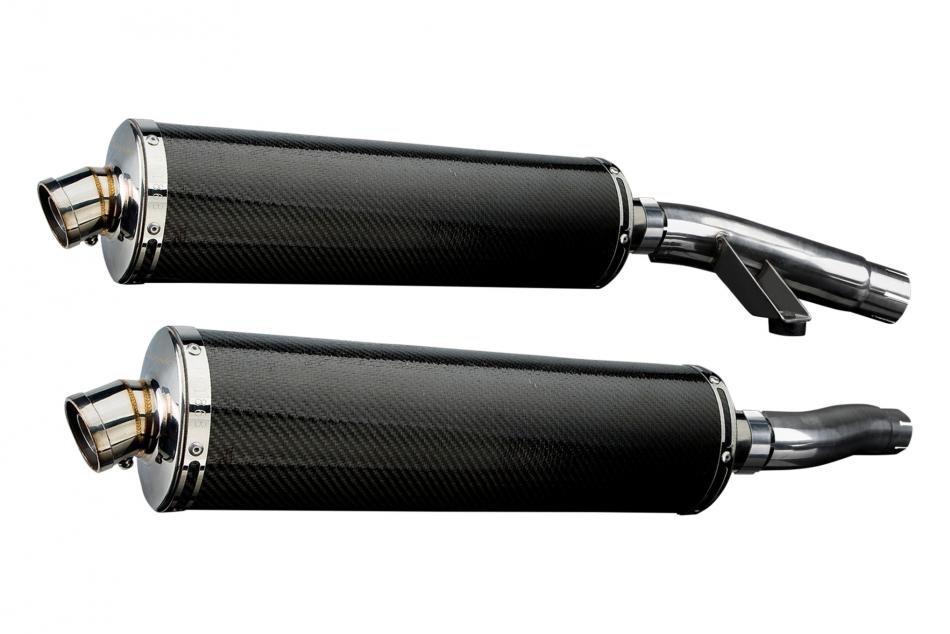 TRIUMPH TROPHY 900 1996-2002 Echappement Silencieux 450mm Ovale Carbone