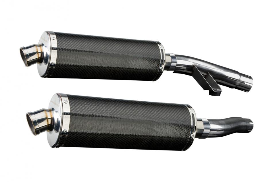 TRIUMPH TROPHY 900 1996-2002 Echappement Silencieux 350mm Ovale Carbone