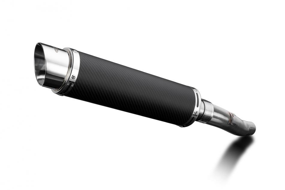Triumph Sprint GT1050 2011-2015 Echappement KIT-Silencieux 350mm Rond Carbone