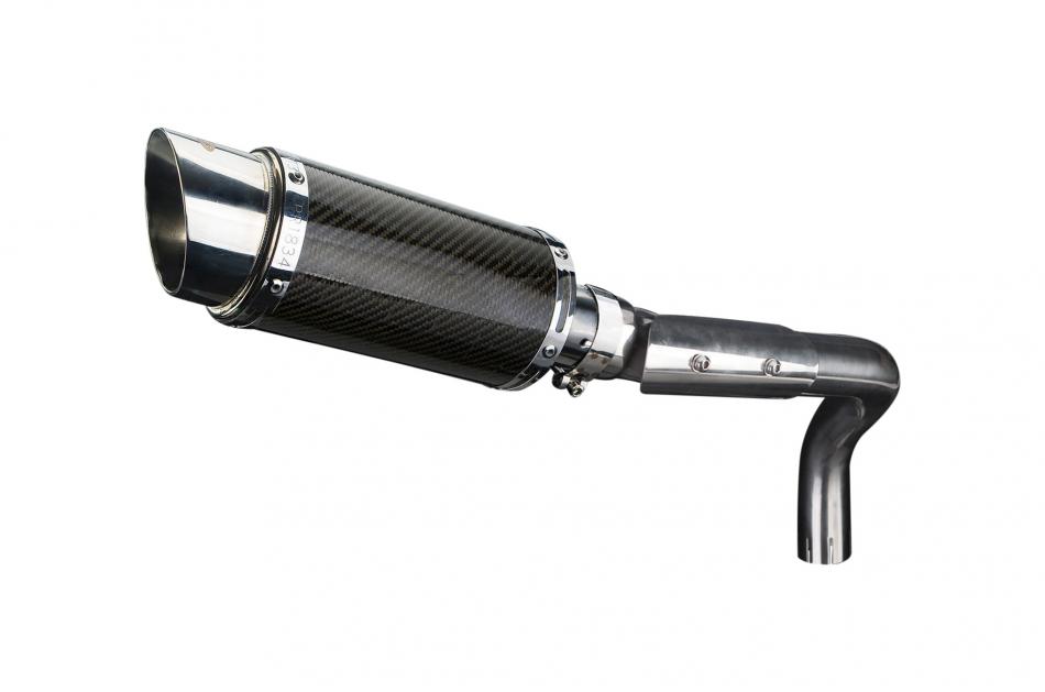 HONDA CB600F HORNET 1998-2002 Echappement Pot 200mm Rond Carbone PISTE