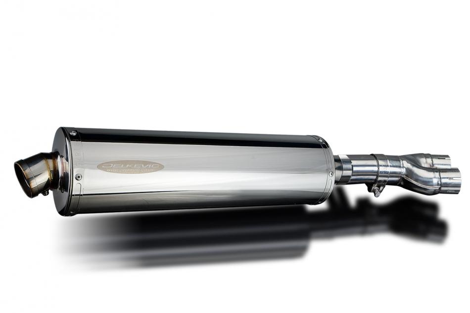 HONDA NTV600 NTV650 REVERE 1988-1999 Echappement Silencieux 450mm Ovale Inox