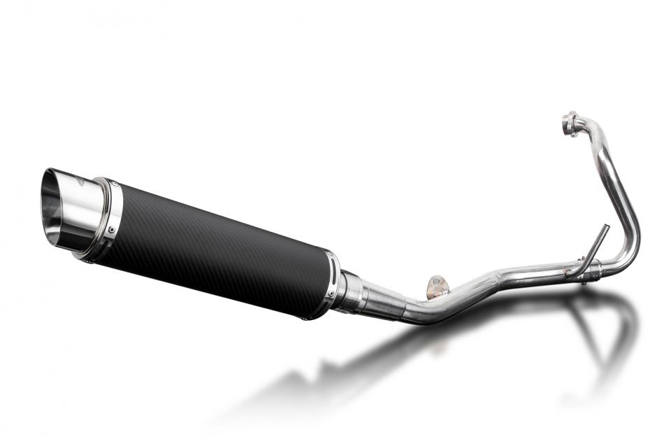 YAMAHA YZF-R125 2008-2013 Echappement Complet DECAT Silencieux350mm Rond Carbone