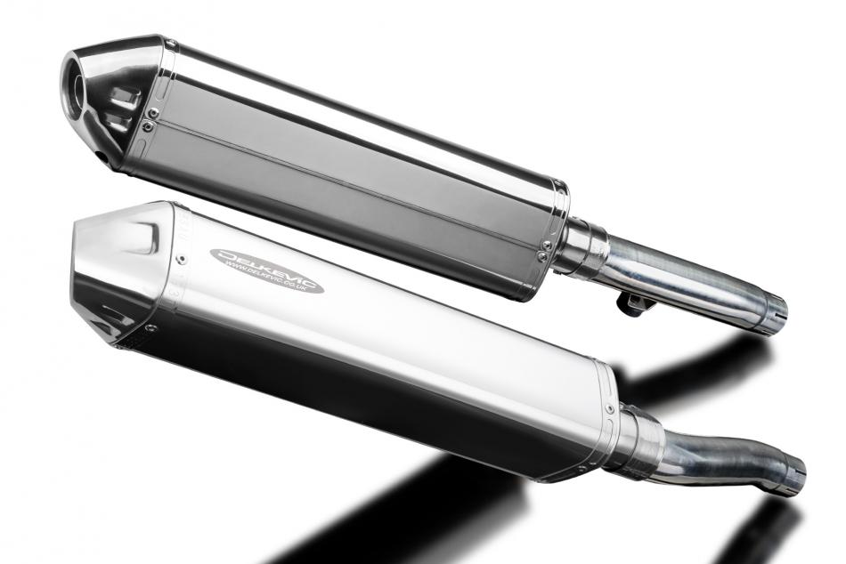 Triumph Trident 750 1994-1998 Echappement KIT-Silencieux 420mm Tri-Ovale Inox