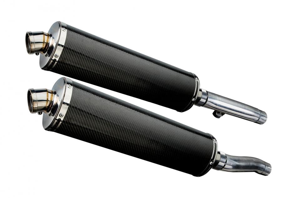 TRIUMPH TRIDENT 900 1994-1998 Echappement Silencieux 450mm Ovale Carbone