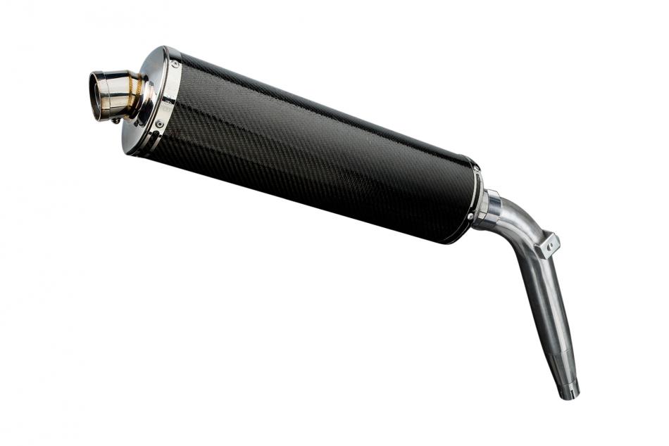 HONDA XL125V VARADERO 2001-2016 Echappement Silencieux 450mm Ovale Carbone