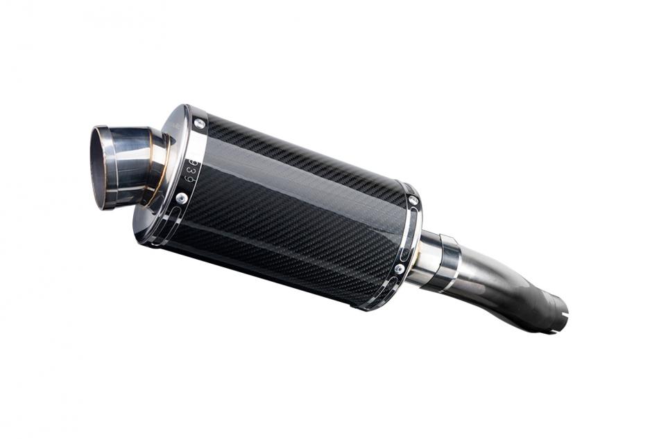 HONDA CB600F HORNET 2007-2014 Echappement Silencieux 225mm Ovale Carbone PISTE