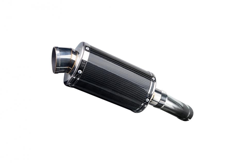 YAMAHA FAZER 8 2010-2015 Echappement Silencieux 225mm Ovale Carbone PISTE