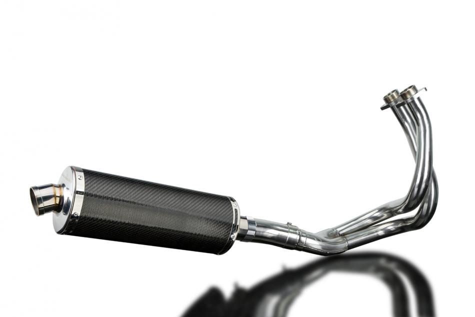 KAWASAKI KLE650 VERSYS 2015-2021 Echappement 2-1 Complet Pot 350mm Ovale Carbone