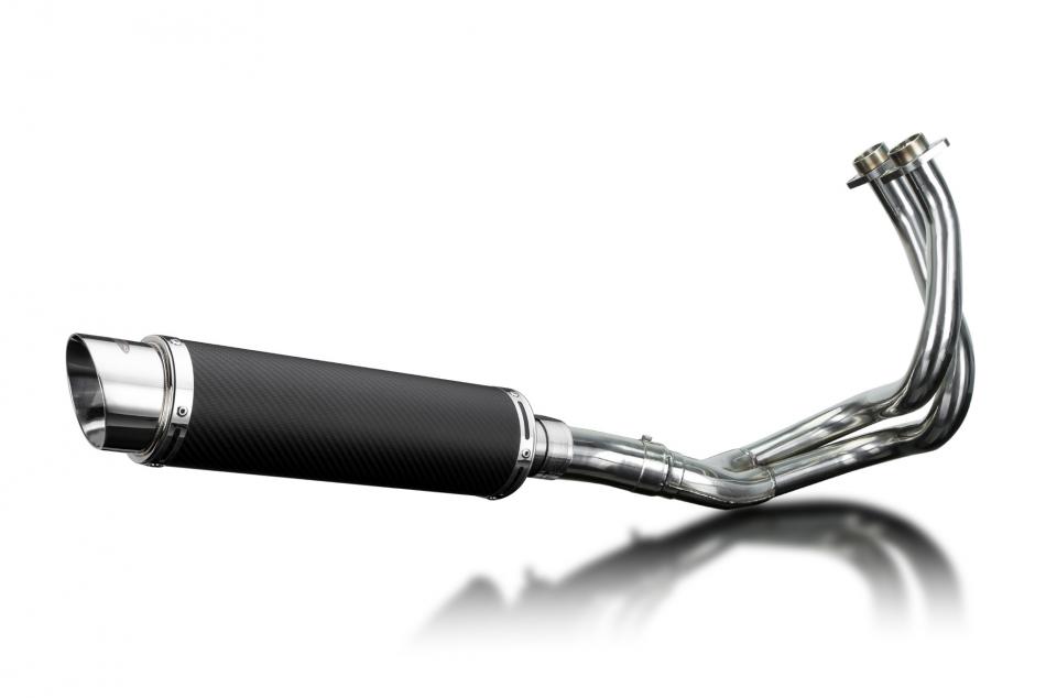 KAWASAKI KLE650 VERSYS 2015-2021 Echappement Complet 2-1 Pot 350mm Rond Carbone