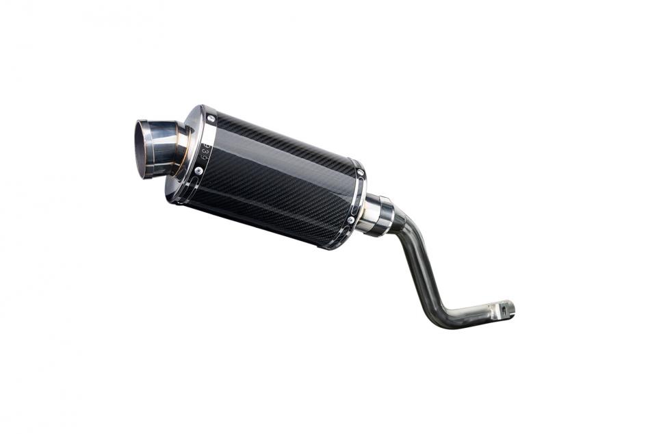 HONDA XR125L 2003-2010 Echappement Silencieux 225mm Ovale Carbone PISTE