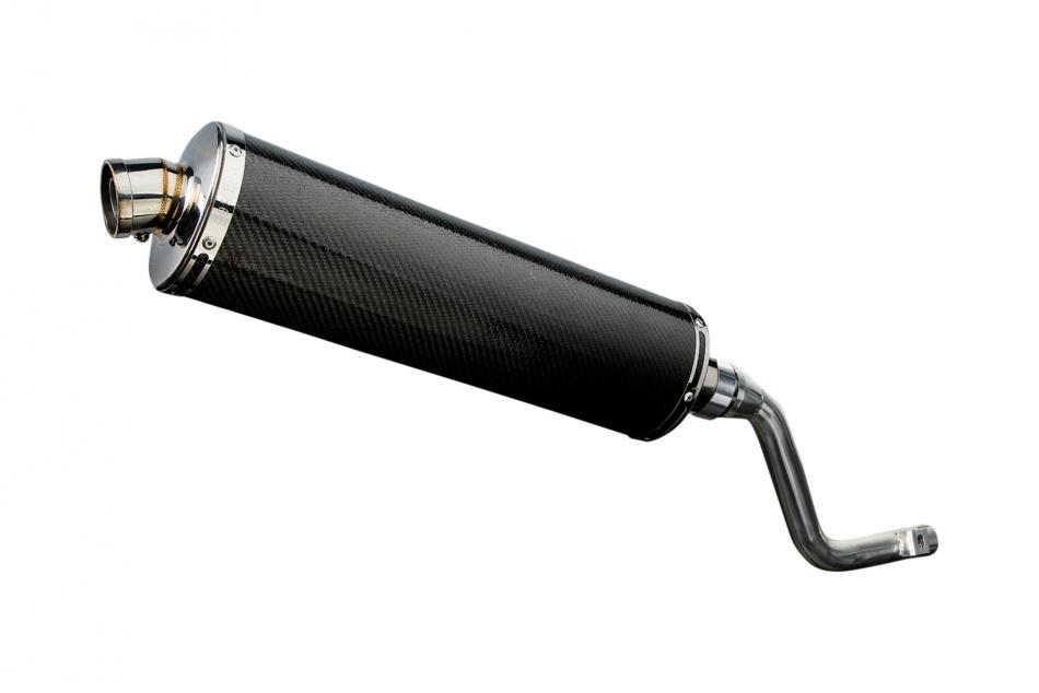 HONDA XR125L 2003-2010 Echappement Silencieux 450mm Ovale Carbone