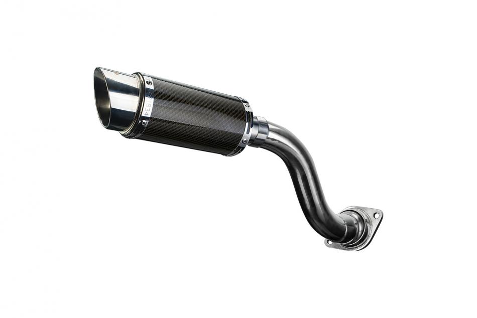 HONDA VFR750 1990-1993 Echappement HAUT Silencieux 200mm Rond Carbone PISTE